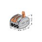 Conector derivatie tip WAGO 3 fire (10 buc.) W-413 Conector derivatie tip WAGO 3 fire (10 buc.) W-413