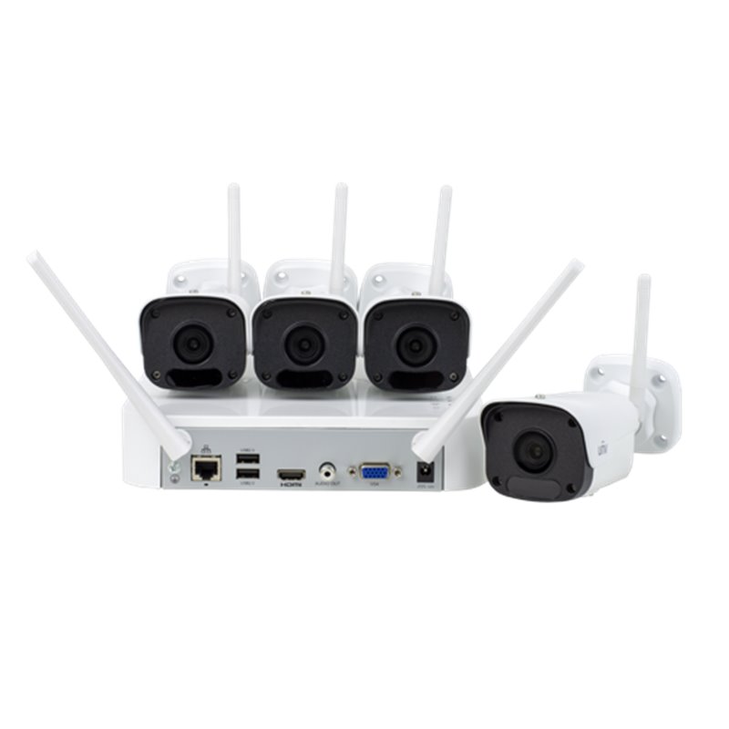KIT WIFI 4 camere Bullet 2MP+ NVR - UNV KIT-2122F40W-4B