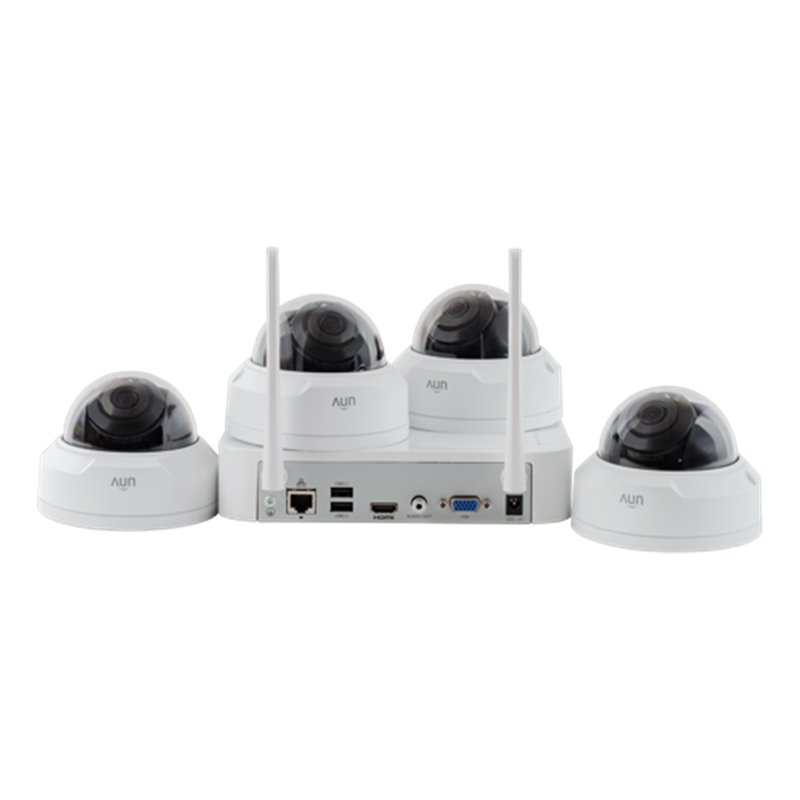 KIT WIFI 4 camere Dome 2MP + NVR - UNV KIT-322F28W-4D