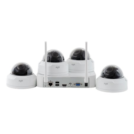 KIT WIFI 4 camere Dome 2MP + NVR - UNV KIT-322F28W-4D