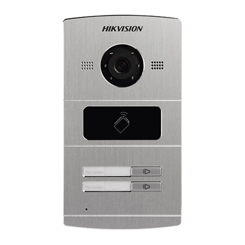 Panou exterior videointerfon TCP/IP pentru 2 familii, control acces integrat - HIKVISION DS-KV8202-IM Panou exterior videointerfon TCP/IP pentru 2 familii, control acces integrat - HIKVISION DS-KV8202-IM