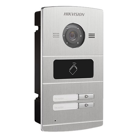Panou exterior videointerfon TCP/IP pentru 2 familii, control acces integrat - HIKVISION DS-KV8202-IM