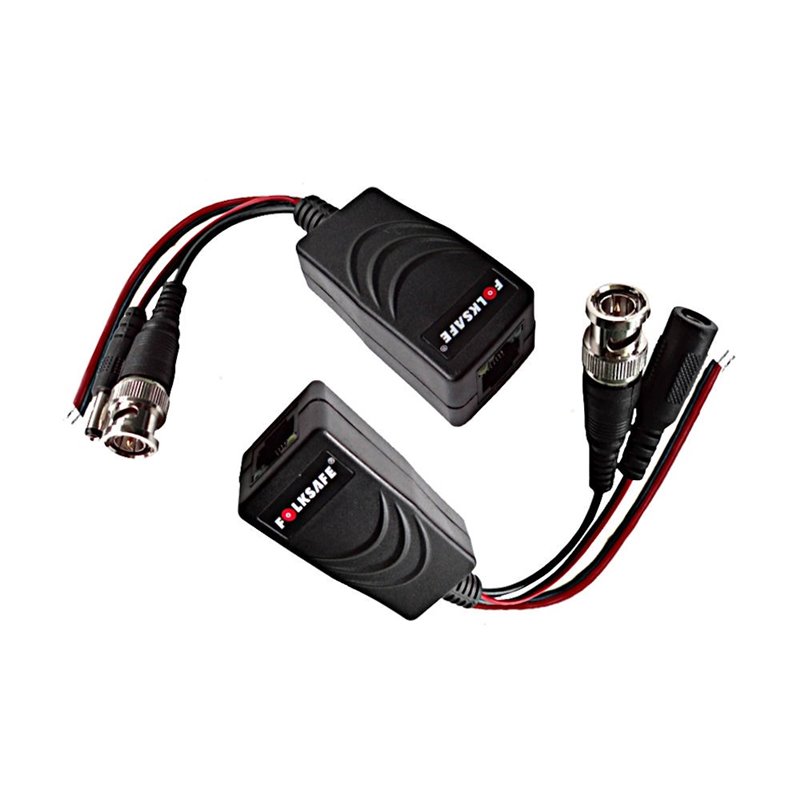 Folksafe Video balun Pasiv cu alimentare si transmitere de date HD - AHD, HDCVI, HDTVI FS-HD4301VPD