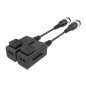 Video balun pasiv HD 4K, cu sistem organizare si buton pentru sertizare rapida tip PUSH (set 2 buc.) UTP101P-HD6 Video balun pasiv HD 4K, cu sistem organizare si buton pentru sertizare rapida tip PUSH (set 2 buc.) UTP101P-HD6
