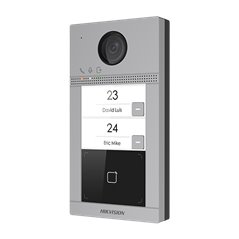 Panou exterior videointerfon TCP/IP pentru 2 familii, Wi-Fi 2.4GHz, control acces integrat - HIKVISION DS-KV8213-WME1