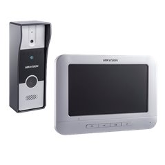 Kit videointerfon analogic 7'', conectare 4 fire - HIKVISION DS-KIS202
