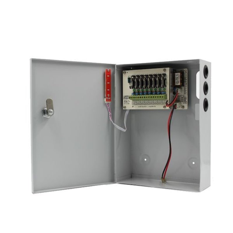 Surse alimentare CCTV 5A 8 iesiri cu backup STR1205-08CB Surse alimentare CCTV 5A 8 iesiri cu backup STR1205-08CB