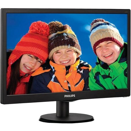 Monitor LED Philips 223V5LSB2/10, V-line, 21.5'' 1920x1080@60Hz, 16:9, TN, 5ms, 200nits, Black, 3 Years, VESA100x100/VGA/