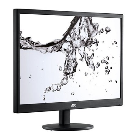 AOC 18.5''(47cm) Monitor LED E970SWN (18.5'', 16:9, 1366x768, LED, 200 cd/m2, 20.000.000 : 1, 5 ms, 90/50°, VGA, Black, Warranty