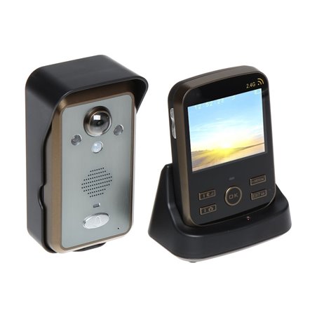 Videointerfon wireless KIVOS KDB302 cu unghi larg de vizualizare