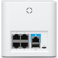 Ubiquiti AmpliFI HD Mesh Router, Dual-Band 802.11AC 3X3 MIMO Wi-Fi, Wi-Fi/Gigabit Ethernet (1) WAN, (4) LAN, 802.11ac 13 Mbps to