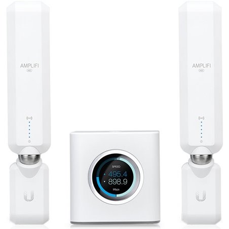Ubiquiti AmpliFi HD (High-Density) Home Wi-Fi System, with 1x HD Mesh Router + 2x HD Meshpoints, Wi-Fi/Gigabit Ethernet (1) WAN,