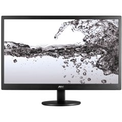 AOC 21.5''(54,6cm) Monitor LED E2270SWN (21.5'', 16:9, 1920x1080, LED, 200 cd/m2, 20.000.000 : 1, 5 ms, 110/75°, VGA, Black, War