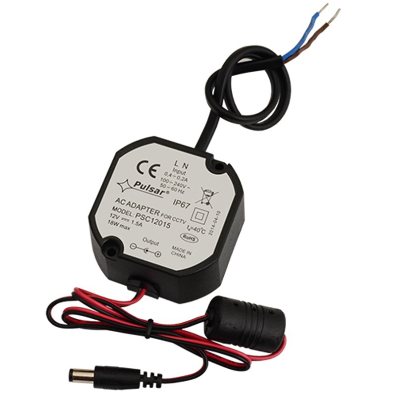 Sursa de alimentare 12V, 1.5A, IP67 - Pulsar PSC12015 Sursa de alimentare 12V, 1.5A, IP67 - Pulsar PSC12015