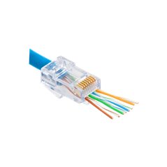 Mufa RJ-45 Cat.6 EZ Pass-Through, 100 buc. RJ45-CAT6-EZ
