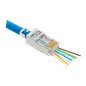 Mufa RJ-45 Cat.5e EZ Pass-Through, ecranata, 100 buc. RJ45M-CAT5-EZ Mufa RJ-45 Cat.5e EZ Pass-Through, ecranata, 100 buc. RJ45M-CAT5-EZ