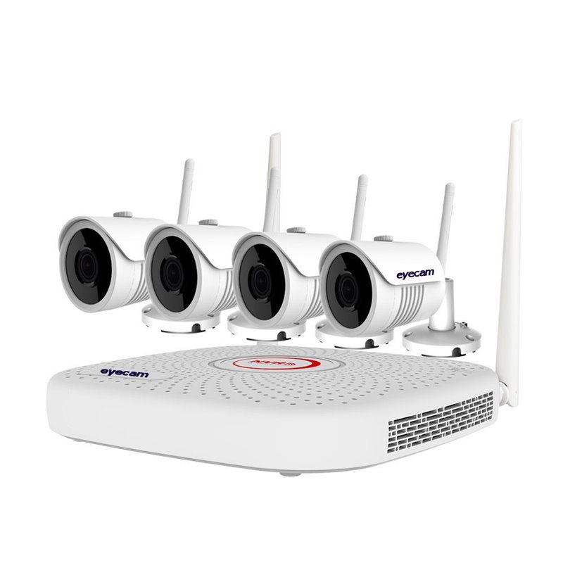 Sistem Supraveghere Video Wireless 5MP 25M 4 Camere Eyecam Sistem Supraveghere Video Wireless 5MP 25M 4 Camere Eyecam