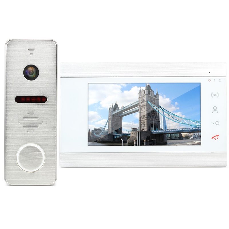 Kit Videointerfon AHD Morningtech HD 7” Slot Card - Alb Kit Videointerfon AHD Morningtech HD 7” Slot Card - Alb