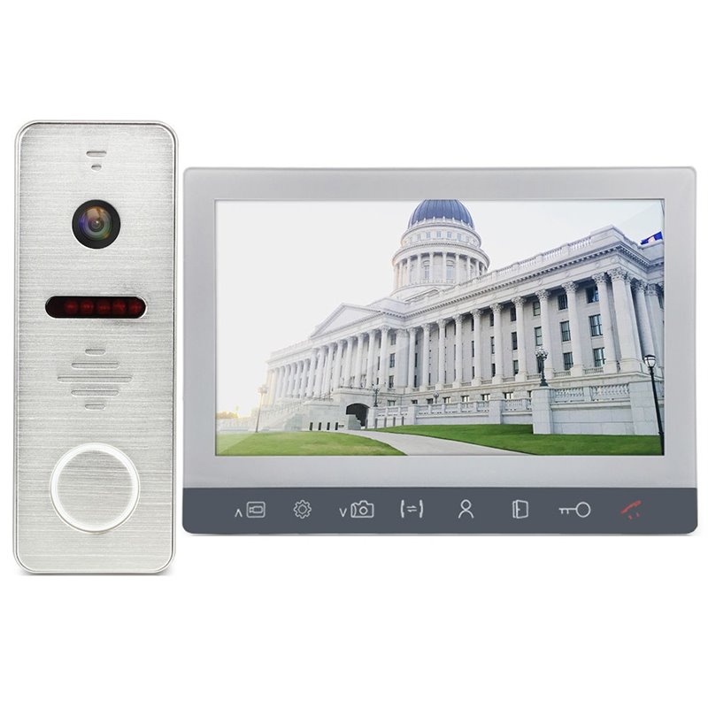 Kit Videointerfon AHD Morningtech 7” HD Slot Card - Alb Kit Videointerfon AHD Morningtech 7” HD Slot Card - Alb