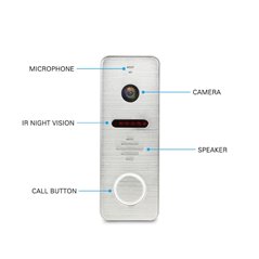 Kit Videointerfon AHD MorningTech HD Slot Card Wifi Tuya App - Negru