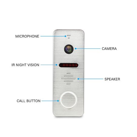 Kit Videointerfon AHD MorningTech HD Slot Card Wifi Tuya App - Negru