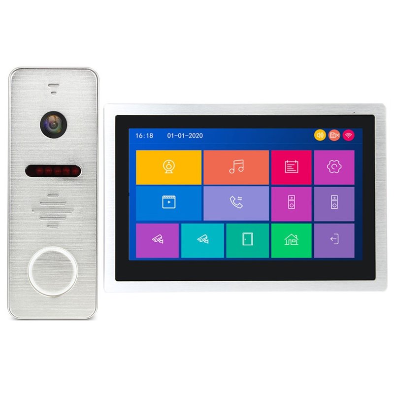 Kit Videointerfon AHD MorningTech HD 10” Slot Card Wifi Tuya App - Negru Kit Videointerfon AHD MorningTech HD 10” Slot Card Wifi Tuya App - Negru