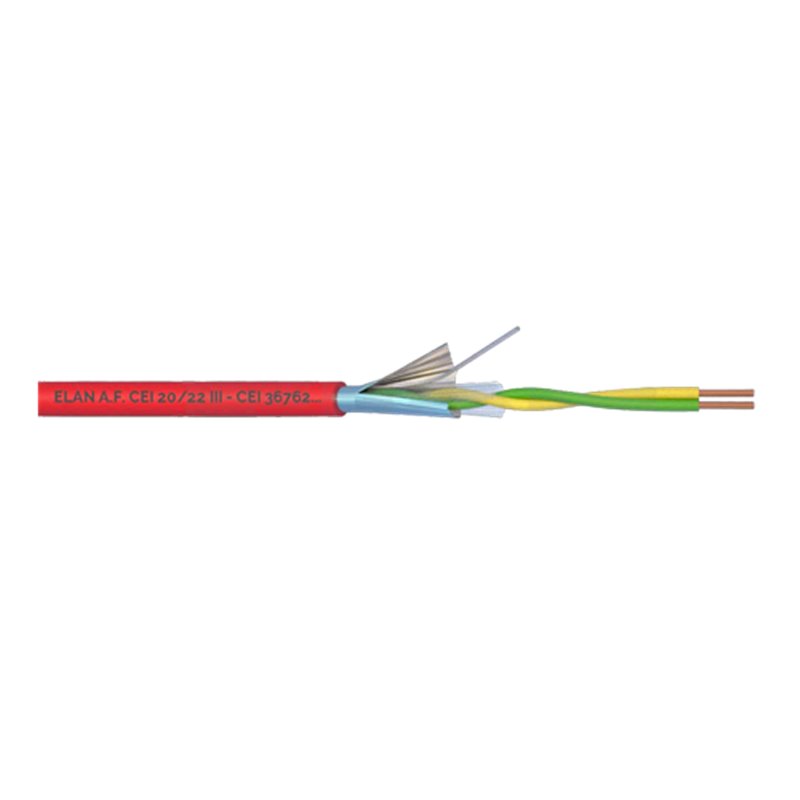 Cablu incendiu 1x2x0.8mm, ecranat, 100m ELN-1x2x08 Cablu incendiu 1x2x0.8mm, ecranat, 100m ELN-1x2x08