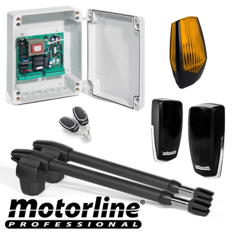 Kit automatizare poarta batanta 2x2.5m -MOTORLINE LINCE300-KIT Kit automatizare poarta batanta 2x2.5m -MOTORLINE LINCE300-KIT