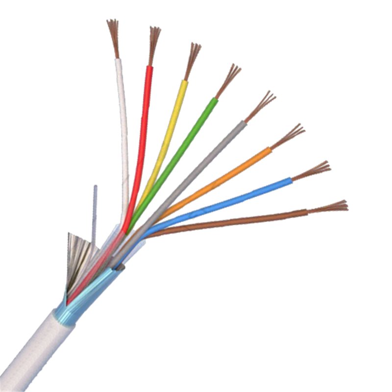 Cablu de alarma 8 fire ecranate, cupru integral, 100m 8CUEF Cablu de alarma 8 fire ecranate, cupru integral, 100m 8CUEF