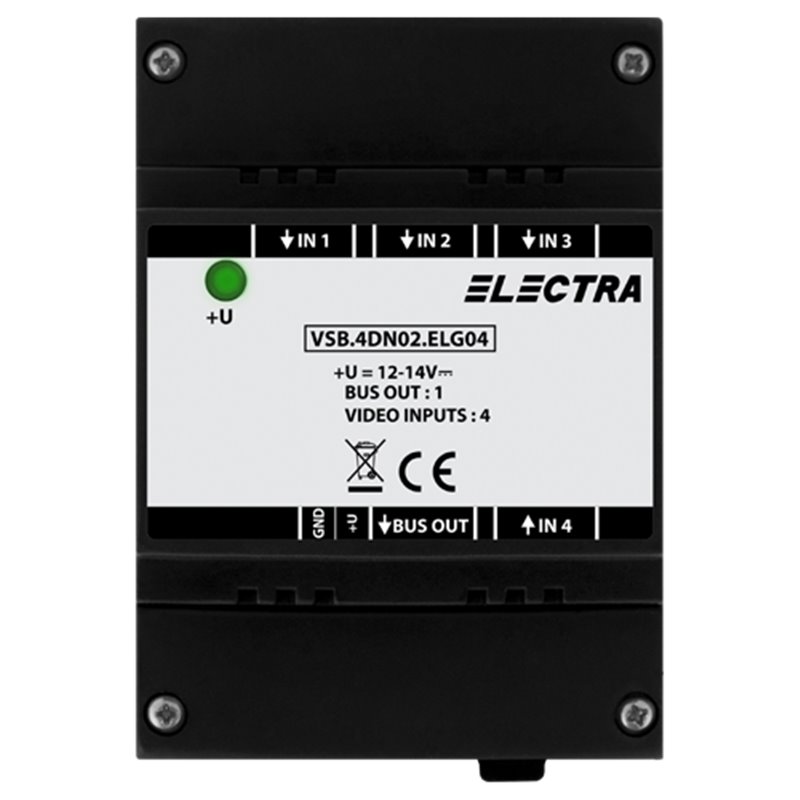 Doza selectie video, 4 intrari video SMART - ELECTRA VSB.4DN02.ELG04