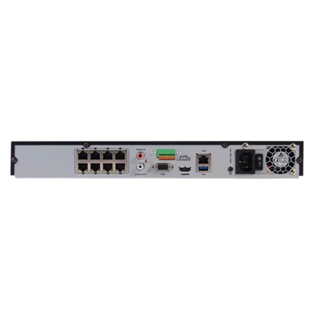 NVR 4K AcuSense 8 canale 12MP, 8 porturi PoE - HIKVISION DS-7608NXI-I2-8P-S