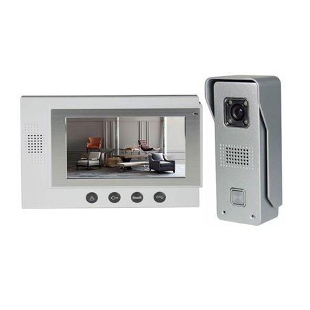 Videointerfon color 7" Tongwei alb DP-701