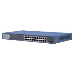 Switch 24 porturi PoE 1000Mbps, 1xRJ45 + 1xSFP Gigabit uplink - HIKVISION DS-3E0526P-E
