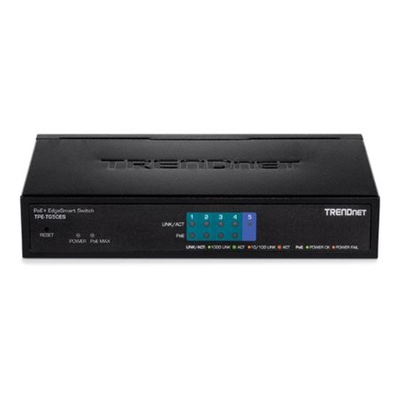Switch 5 porturi - 4 Gigabit PoE+ 31W, 1 x Gigabit - TRENDnet TPE-TG50ES