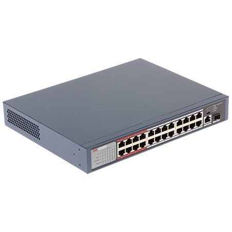 Switch 24 porturi PoE, 2 porturi uplink - HIKVISION DS-3E0326P-E-M