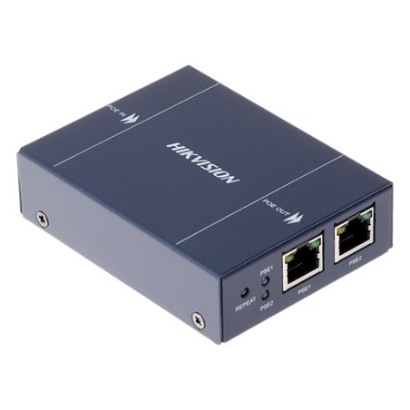 Spliter PoE 1 intrare Poe - 2 iesiri PoE , 400 metri, fara alimentare - Hikvision DS-1H34-0102P