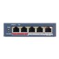 Switch 4 porturi PoE, 1 port uplink RJ45, SMART Management - HIKVISION DS-3E1105P-EI