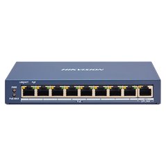 Switch 8 porturi PoE, 1 port uplink RJ45, SMART Management - HIKVISION DS-3E1309P-EI