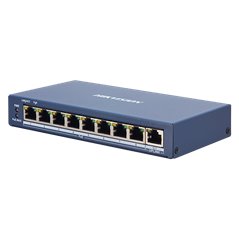 Switch 8 porturi PoE, 1 port uplink RJ45, SMART Management - HIKVISION DS-3E1309P-EI