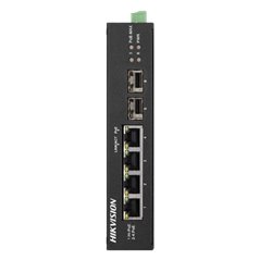 Switch 4 porturi Gigabit PoE, 2 porturi uplink SFP - HIKVISION DS-3T0506HP-E-HS