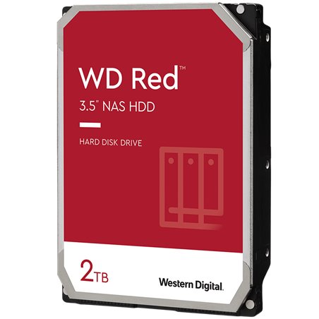HDD NAS WD Red Plus (3.5'', 2TB, 128MB, 5400 RPM, SATA 6 Gb/s)