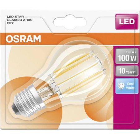 LED STAR CL A  FIL 100 non-dim  11W/840