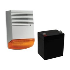 KIT SIRENA EXTERIOR  SI ACUMULATOR 5A12V
