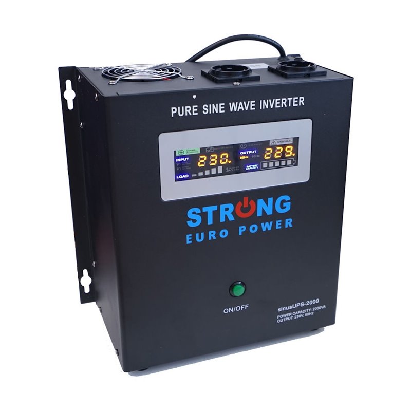 UPS centrala termica Strong Euro Power W 2000VA 1400W Tensiune baterie 24V (2 x 12V)