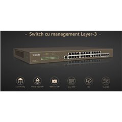 TENDA 24PORT GIGABIT L3 MANAGED SWITCH