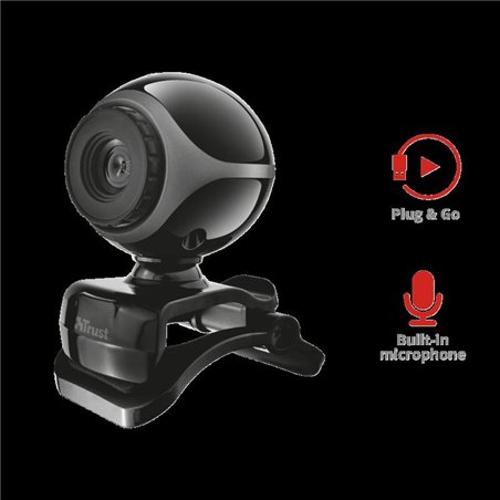 Trust Exis Webcam - black/silver