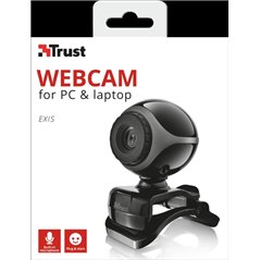 Trust Exis Webcam - black/silver
