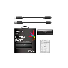 ADATA EXTERNAL SSD 256GB 3.2 SE760 BK