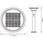 STALP EXT. LEDVANCE LED SOLAR CU SENZOR