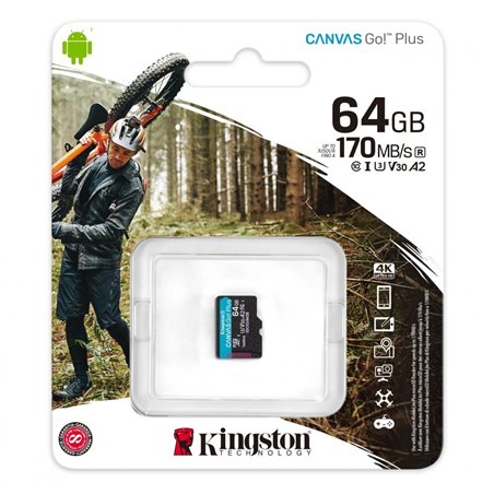 SD CARD KS 64GB CL10 UHS-I CANVAS GO PLS